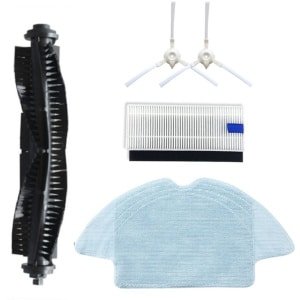 Geschikt voor de accessoires X95 en X90 voor de -360 robotstofzuiger: dweildoek, filter, filterpatroon, zijborstel en hoofdborstel.
