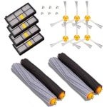 Geschikt voor iRobot robotstofzuigers 800 en 900 (hoofdborstel, 870 zijborstel, 960 filter, accessoirekits voor de 8-serie en 9-serie).