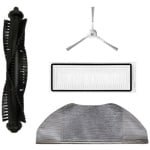 Geschikt voor regenachtig weer. Accessoires voor de 360 Robotstofzuiger: X95, X90 dweildoek, filter, filterpatroon, zijborstel, hoofdborstel.