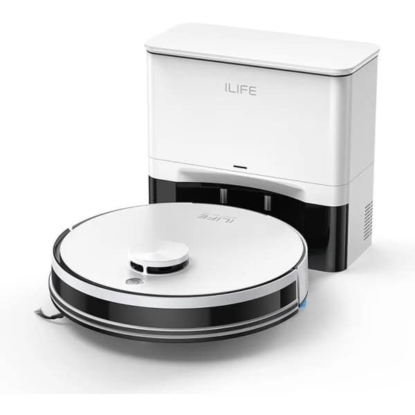 Hennova Robotstofzuiger - Robotstofzuiger met dweilfunctie - Met app - 5000 Pa - Zelfstandig legen en laden - 180 min looptijd - Objectdetectie - Wit