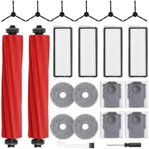 Hoofdborstel en zijborstel - geschikt voor robotstofzuiger - set van 4