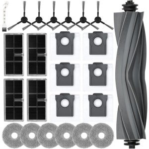 JGS Premium - Accessoire set voor robotstofzuiger met 24 stuks - Hoofdborstel, stofzakken, dweilpads, filters, zijborstels - Geschikt voor verschillende modellen