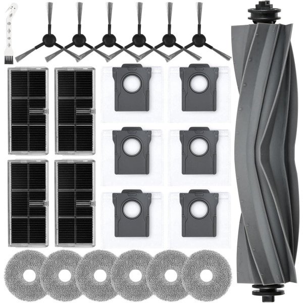 JGS Premium - Accessoire set voor robotstofzuiger met 24 stuks - Hoofdborstel, stofzakken, dweilpads, filters, zijborstels - Geschikt voor verschillende modellen