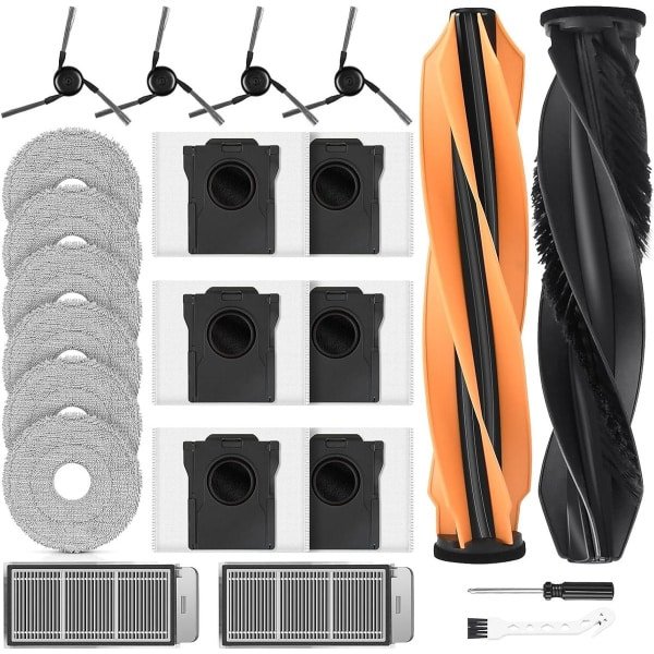 JGS Premium - Accessoires voor Robotstofzuiger - 22 stuks - Hoofdborstels, Stofzakken, Dweilpads, Filters en Meer