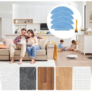 JGS Premium - Schoonmaakdoeken Set voor Robotstofzuigers - 4 Stuks - Microvezeldoeken - Reserveonderdeel voor Tikom, Lubluelu, LaResar, Honiture - Geschikt voor L9000, L8000, SL60D, L6 Nex, Q6 SE - Robotstofzuigeraccessoires