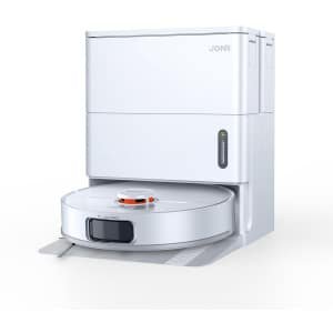 Jonr T5 Pro Gen 2 Robotstofzuiger met dweilfunctie - 15000Pa - 75 °C warme waterreiniging - 45 °C warme lucht snelle reiniging - AI - hindernisvermeiding & 360°-navigatie - Wit