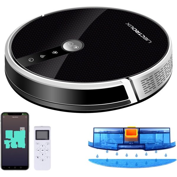 LIECTROUX C30B Robotstofzuiger met dweilfunctie - Slimme navigatie en krachtige zuigkracht