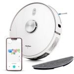 MEDION robotstofzuiger met lasernavigatie en wisfunctie X41 SW (krachtige 8000Pa zuigkracht, 2in1 robotstofzuiger, nauwkeurig in kaart brengen, Go & No Go zones, meerdere vloeren)