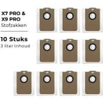 MYBOT Stofzakken - Compatibel met MYBOT X9 PRO & X7 PRO Robotstofzuigers - Verpakking van 10 stuks