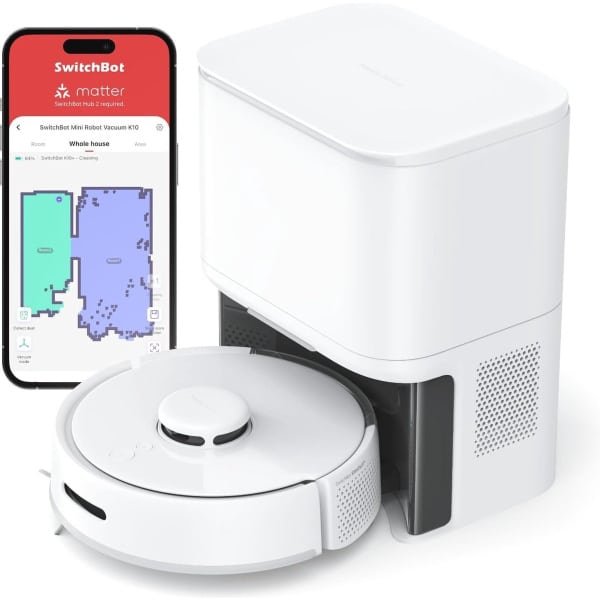 Mini Robotstofzuiger met Auto-leegstation en LiDAR-navigatie - Ideaal voor Dierenhaar en Harde Vloeren