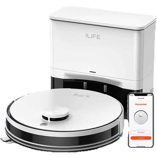 Molain Robotstofzuiger - Met dweilfunctie - 5000 PA - 180 min looptijd - tot 7 weken reinigen - App, Google, Alexa & afstandsbediening - Wit