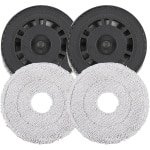 Mopdoeken met Vervangingshouders voor Robotstofzuiger - 2 stuks Microvezel Wiperplaten - Geschikt voor L10s Pro Ultra Heat, X40 Ultra, L20 Ultra, X40 Master, L40 Ultra