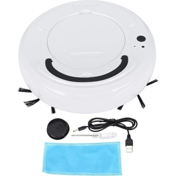 Multifunctionele Slimme Ultradunne Robotstofzuiger en Dweilreiniger met Lasernavigatie - Reinigt Dierenharen, Tapijt en Harde Vloeren