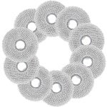 Namajunas - 10 stuks herbruikbare vervangende dweildoeken - Verbeterde Microvezeldoeken - Veegdoeken geschikt voor Ecovacs Deebot T50 Omni/Pro/Max, T30 Pro Omni, T30S Pro/Combo/Complete, N30 Pro, X5, X2 Robotstofzuiger - Wasbaar