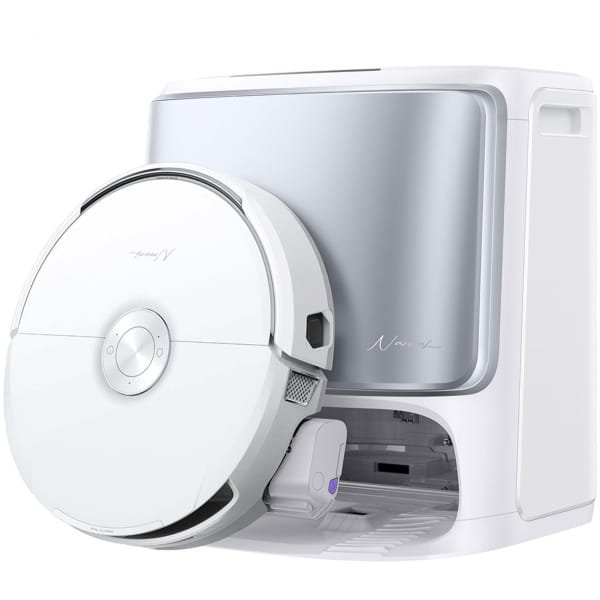Narwal Flow robotstofzuiger 22000Pa hyperzuigkracht, realtime zelfreiniging, AI-gestuurde obstakelvermijding, ideaal voor dierenharen en harde vloeren - wit