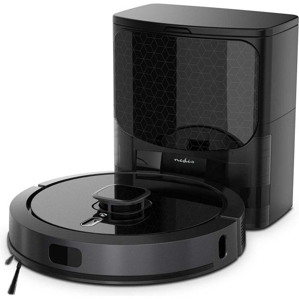 Nedis SmartLife Robotstofzuiger - Laser Navigatie - Mapping - Dweilfunctie - 240 min - WiFi App - 0,6L - Zwart