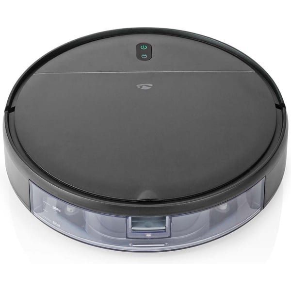 Nedis SmartLife Robotstofzuiger - Willekeurig - Wi-Fi - Capaciteit opvangreservoir: 0.2 l - Automatisch opladen - Maximale gebruiksduur: 1.8 uur - Zwart - Android / IOS