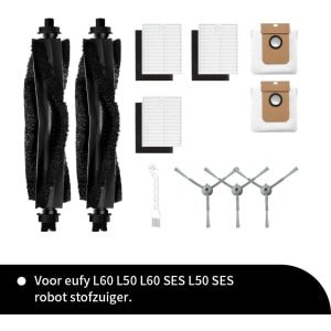 Onderdelen geschikt voor de Eufy L50 en L60 robotstofzuiger van Replacements - 11-delig