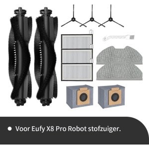 Onderdelen geschikt voor de Eufy X8 pro robotstofzuiger van Replacements - 13-delig
