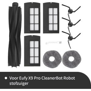 Onderdelen geschikt voor de Eufy X9 Pro robotstofzuiger van Replacements - 10-delig