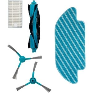 PARTS4® Robotstofzuiger vervangingsset geschikt voor Cecotec Conga 4090 / 5090 serie | 5-delige set met middenborstel, zijborstel (2 x), filter, mop doek