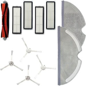 PARTS4® Robotstofzuiger vervangingsset geschikt voor Roborock C1 / XIAOWA LITE series | 11-delige set met middenborstel, zijborstel (4 x), HEPA filter (4 x), mop doek (2 x)