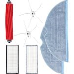 PARTS4® Robotstofzuiger vervangingsset geschikt voor Roborock S7, T7, T7 Plus serie | 7-delige set met middenborstel, zijborstel (2 x), filter (2 x), mop doeken (2 x)