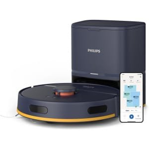 Philips HomeRun 2000-serie Robotstofzuiger Met Dweilfunctie en Automatisch Leegstation - XU2100/15 - 6000 Pa Sterke Zuigkracht - Compact Design