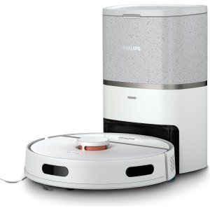 Philips HomeRun Aqua 3000 Series XU3110/02 - Robotstofzuiger met Dweilfunctie - Incl. Laadstation - Wit / Metallic - App Connected