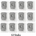 PolkaHome® 12 Vervangende Stofzakken geschikt voor iRobot Roomba i8, i8+, i7, i7+, i6, i6+, i4, i4+, i5+, J5+, i3, i3+, S9, S9+, J7, J7+ - Stofzuigerzakken, Robotstofzuiger, iRobot Roomba Accessoires, HEPA Filter, stofzuiger zakken,