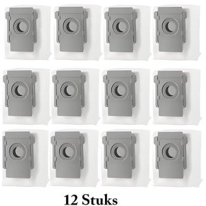 PolkaHome® 12 Vervangende Stofzakken geschikt voor iRobot Roomba i8, i8+, i7, i7+, i6, i6+, i4, i4+, i5+, J5+, i3, i3+, S9, S9+, J7, J7+ - Stofzuigerzakken, Robotstofzuiger, iRobot Roomba Accessoires, HEPA Filter, stofzuiger zakken,