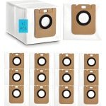 PolkaHome® 12 stofzakken geschikt voor Dreame D10 Plus, D10s Plus, L10 Plus en Z10 Pro - duurzame vervangingsstofzakken voor robotstofzuigers