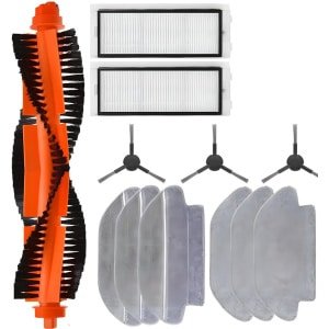 PolkaHome® 15-delige Accessoireset, onderdelen geschikt voor Xiaomi & Viomi Robotstofzuigers - Compatibel met Mi Robot Vacuum Mop Pro, Viomi V2, V3, V2 Pro, SE - Inclusief Hoofdborstel, HEPA-filters, Zijborstels & Mopdoeken