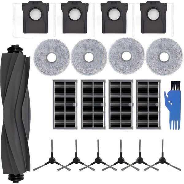 PolkaHome® 20 stuks Vervangingsset geschikt voor Robotstofzuiger Accessoires & Onderdelen, Geschikt voor Dreame L10s Pro, L10s ULTRA Gen2, Gen 2 PRO, PRO HEAT X30, HEAT X30, L10s PRO ULTRA HITTE RLL82CE, X30 ULTRA, MOVA E30, MOVA E30 ULTRA, P10 ULTRA