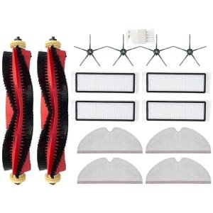 PolkaHome® Accessoireset - geschikt voor Roborock (S5, S5 Max, S6, S6 Pure, S6 MaxV, S50-S55, S60, S65, E4, E5), Xiaowa (E2-E5) en Xiaomi (1, 1S) Onderdelen robotstofzuigers - reserveonderdelen