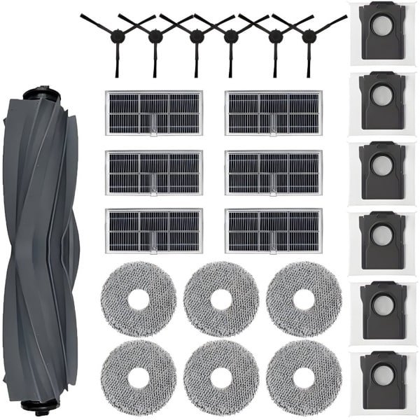 PolkaHome® Vervangingsset geschikt voor Robotstofzuiger Accessoires & Onderdelen - Geschikt voor Dreame Dreame L10s Pro, L10s ULTRA Gen2, Gen 2 PRO, PRO HEAT X30, HEAT X30, L10s PRO ULTRA HITTE RLL82CE, X30 ULTRA, MOVA E30, MOVA E30 ULTRA, P10 ULTRA