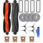 PolkaHome® accessoireset geschikt voor Xiaomi X20+ / Dreame L10s Ultra / L10 Ultra / L10 Prime robotstofzuiger - 2 hoofdborstels, 4 filters, 4 dweilpads, 4 zijborstels, 4 stofzakken, 1 reinigingsborstel, reserveonderdelen