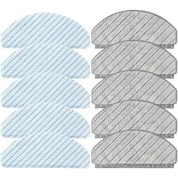 PromoHome 10 Stuks Dweilpads voor Robotstofzuigers - Wasbaar en Duurzaam