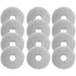 PromoHome 12 Microvezel Dweilpads voor Robotstofzuigers - Herbruikbaar en Effectief