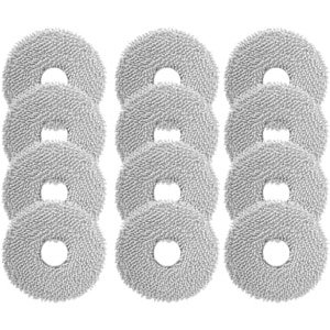 PromoHome 12 Microvezel Dweilpads voor Robotstofzuigers - Herbruikbaar en Effectief