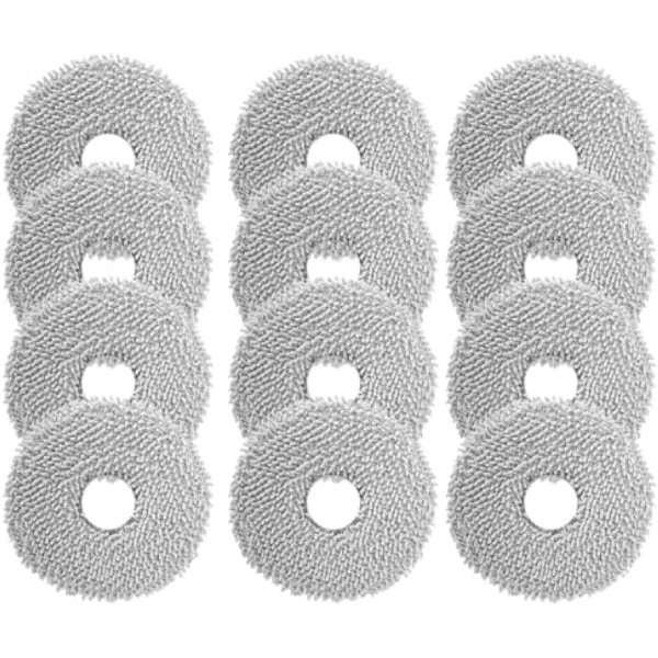 PromoHome 12 Microvezel Dweilpads voor Robotstofzuigers - Herbruikbaar en Effectief