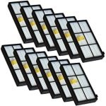 PromoHome 12-delige HEPA-filter set voor robotstofzuigers - Hoge kwaliteit luchtfiltering