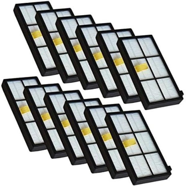 PromoHome 12-delige HEPA-filter set voor robotstofzuigers - Hoge kwaliteit luchtfiltering