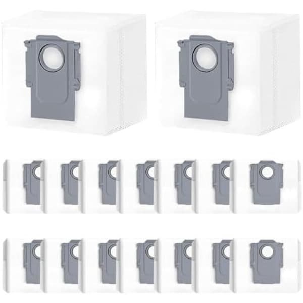 PromoHome 16 stuks stofzakken voor robotstofzuigers - 3L capaciteit - Hoge filtratie efficiëntie - Universele compatibiliteit met diverse modellen