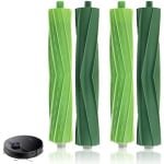 PromoHome 4-delige borstelaccessoires compatibel met Roomba i7 i7+ E5 E6 i3 i8+ robotstofzuiger, reserveonderdelen borstelcassette van rubber, reserverol, set met verwijderingsrollen.