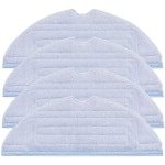 PromoHome 4 stuks reinigingsdoeken voor Roborock S8 S8+ S7 / S7 MaxV Ultra / S7 MaxV/S7 Pro Ultra/T7 / T7plus robotstofzuiger, microvezel, zacht, wasbaar en herbruikbaar