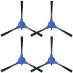 PromoHome - 4x Vervangende Zijborstels voor Robotstofzuigers - Blauw