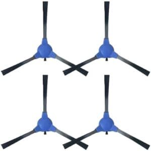 PromoHome - 4x Vervangende Zijborstels voor Robotstofzuigers - Blauw