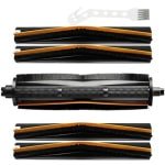 PromoHome 6-delig TriCut borstelaccessoires set voor robotstofzuigers - Anti-klit hoofdborstel met vervangbare borstelharen - Geschikt voor diverse robotstofzuiger merken