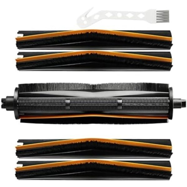 PromoHome 6-delig TriCut borstelaccessoires set voor robotstofzuigers - Anti-klit hoofdborstel met vervangbare borstelharen - Geschikt voor diverse robotstofzuiger merken